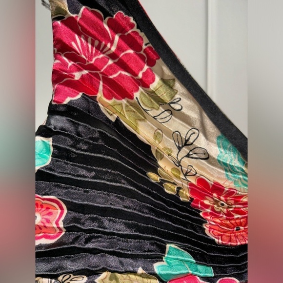 Vintage Joseph Ribkoff Floral Robe Bodycon Dress Sz 8 Orient Elegant Old Luxury - Picture 5 of 9